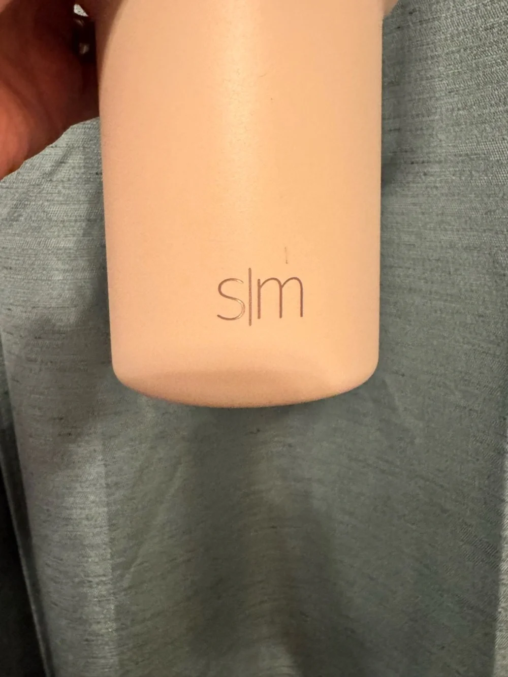 Checkered Insulated Travel Mug with Handle - Beige & Cream - Picture 5 of 9